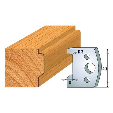 Suojaterä/lasturajoitin UNI 38x4  Nr 032,  1 pari,