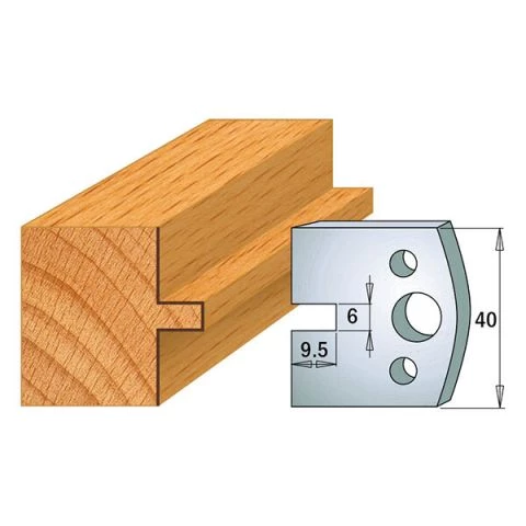 Suojaterä/lasturajoitin UNI 38x4  Nr 017,  1 pari,