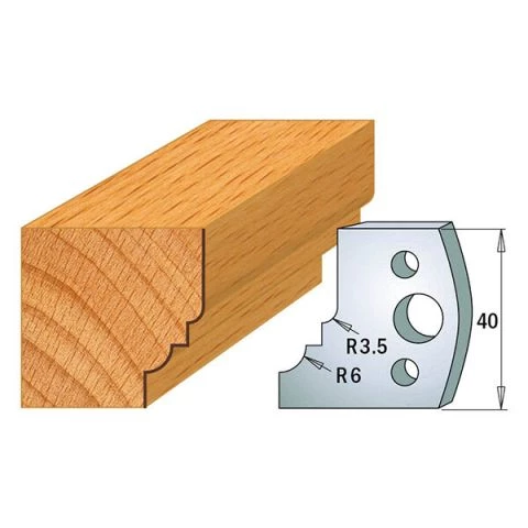 Suojaterä/lasturajoitin UNI 38x4  Nr 019,  1 pari,