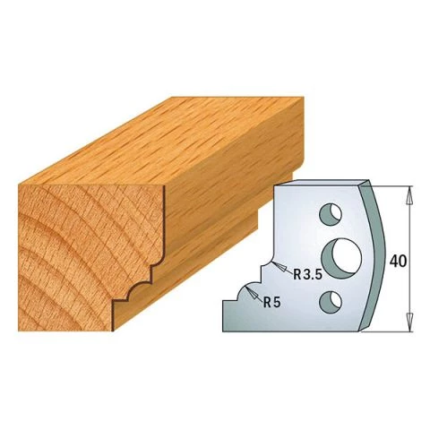 Suojaterä/lasturajoitin UNI 38x4  Nr 020,  1 pari,