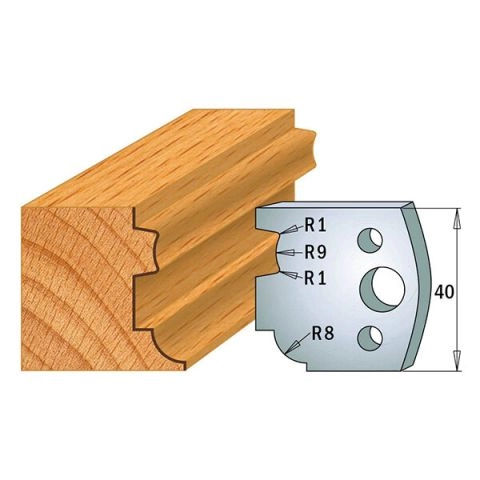 Suojaterä/lasturajoitin UNI 38x4  Nr 026,  1 pari,