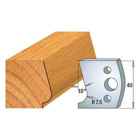 Suojaterä/lasturajoitin UNI 38x4  Nr 038,  1 pari,