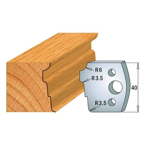 Suojaterä/lasturajoitin UNI 38x4  Nr 039,  1 pari,