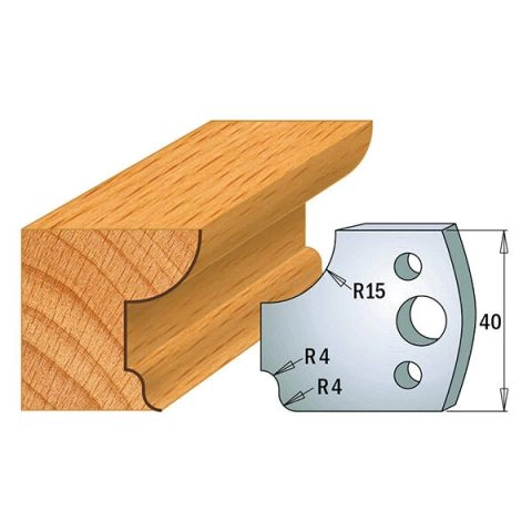 Suojaterä/lasturajoitin UNI 38x4  Nr 043,  1 pari,