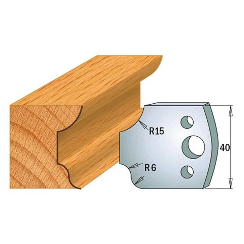 Suojaterä/lasturajoitin UNI 38x4  Nr 044,  1 pari,