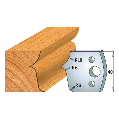 Suojaterä/lasturajoitin UNI 38x4  Nr 046,  1 pari,