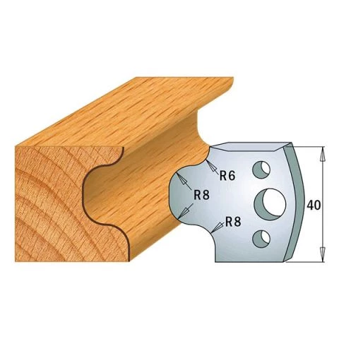 Suojaterä/lasturajoitin UNI 38x4  Nr 056,  1 pari,