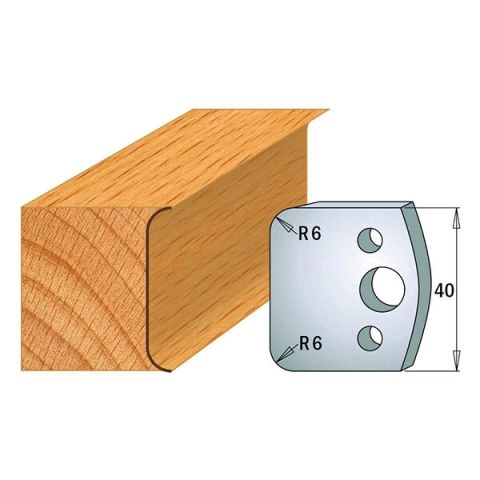 Suojaterä/lasturajoitin UNI 38x4  Nr 069,  1 pari,