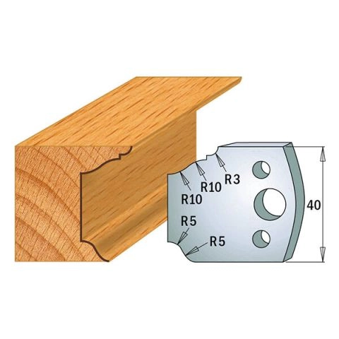 Suojaterä/lasturajoitin UNI 38x4  Nr 079,  1 pari,