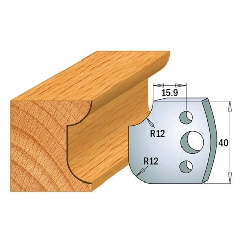 Suojaterä/lasturajoitin UNI 38x4  Nr 176,  1 pari,