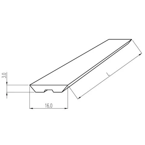 Kääntöterä / Höylänterä HW kuttereihin, Centrolock®-järjestelmä, Tigra